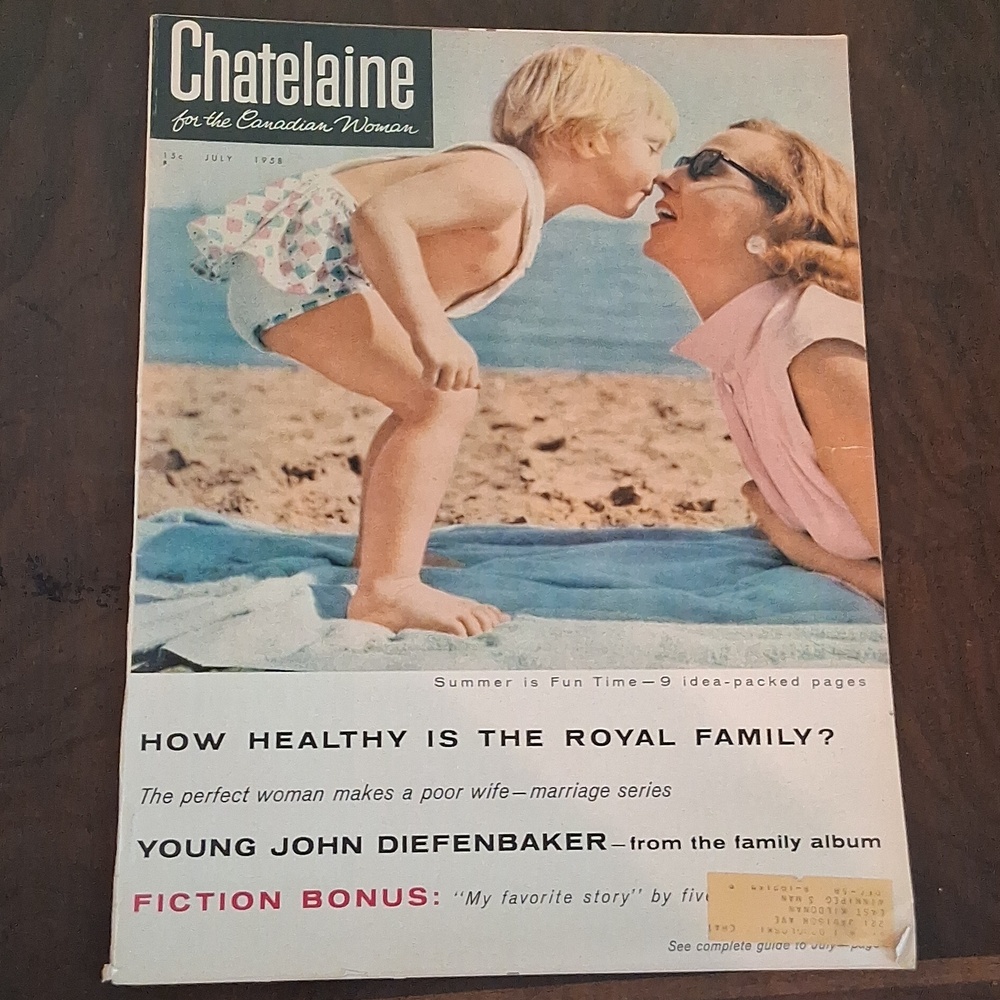 VINTAGE July  1958  Chatelaine  magazine